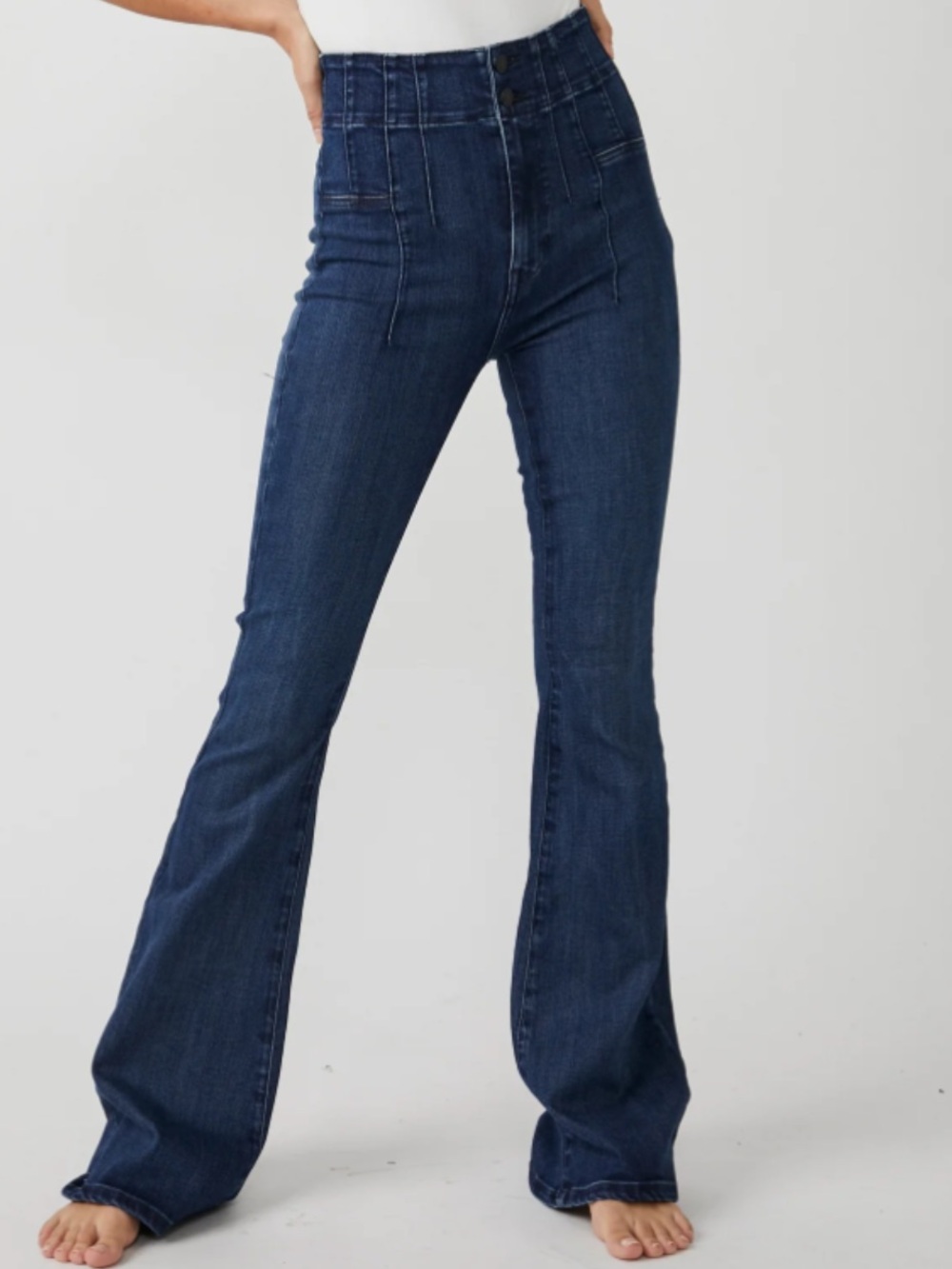 NWT Free People Jayde high rise flare 29 night sky